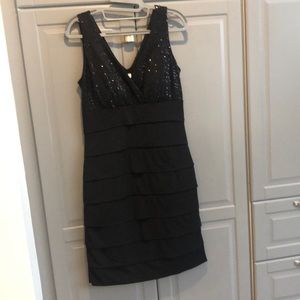 Black bodycon dress